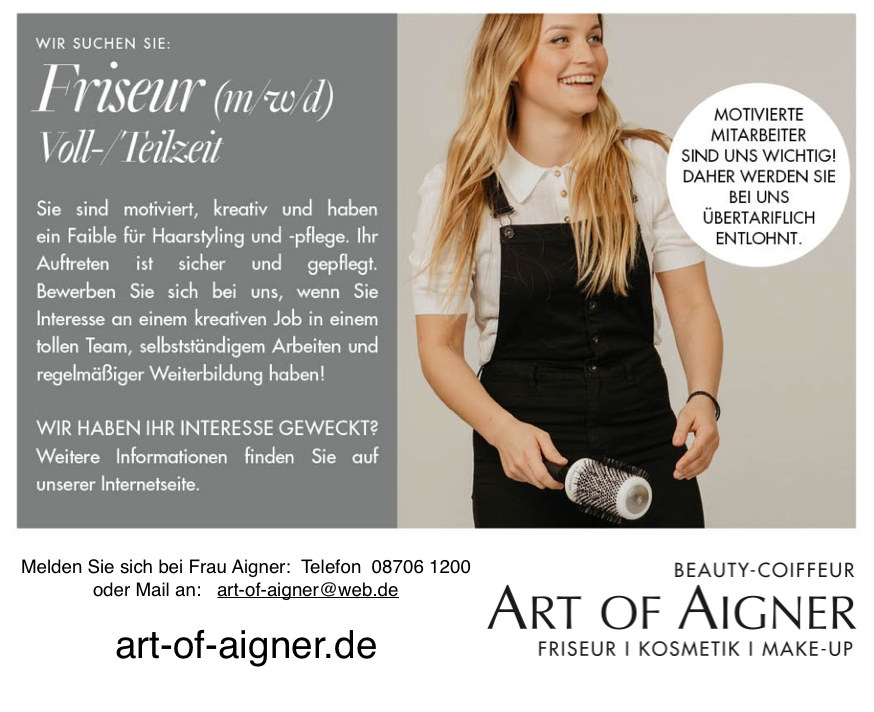 Friseur Vilsheim Stellenanzeige Friseur